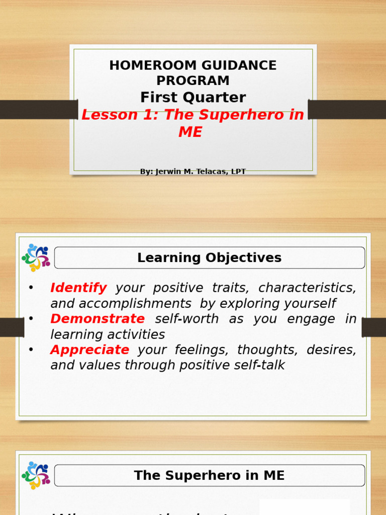 Boosting Self-Worth in Homeroom Lessons | PDF | Self Esteem | Behavior ...