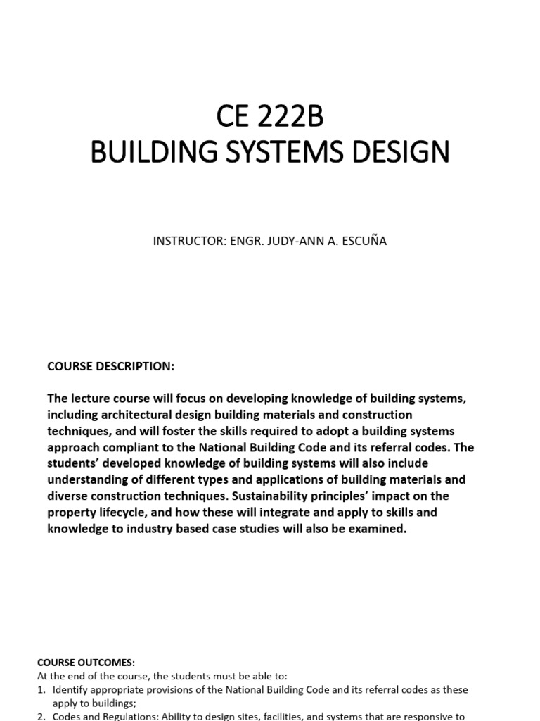 Ce 222b Class Orientation | PDF | Building Code | Drawing