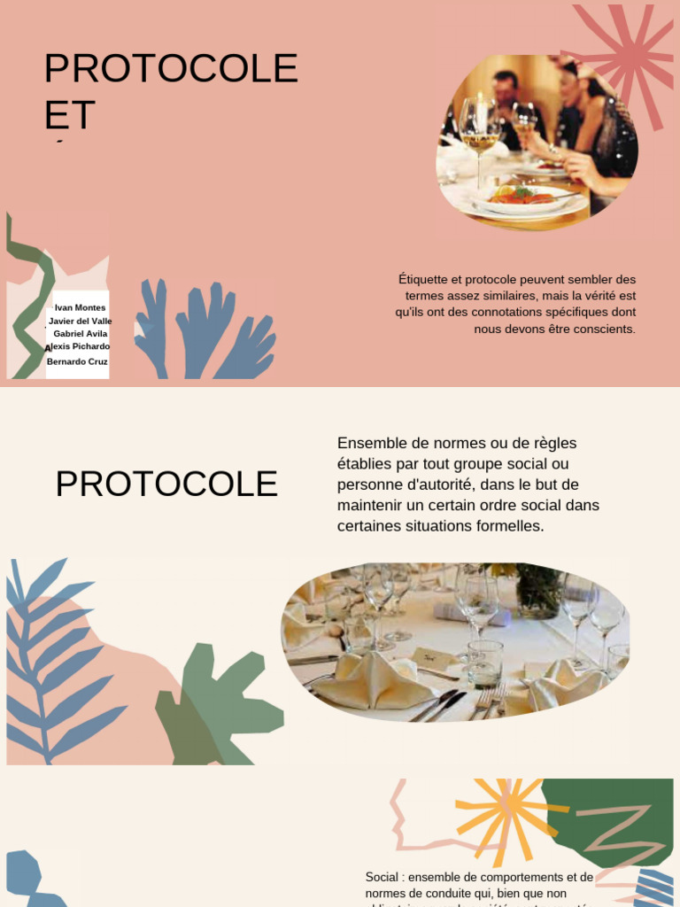 Différences entre protocole et étiquette | PDF | Étiquette