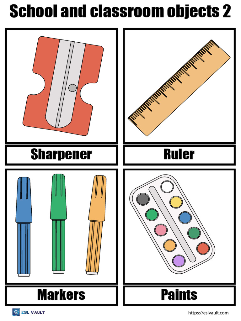 Classroom Objects and Supplies List | PDF