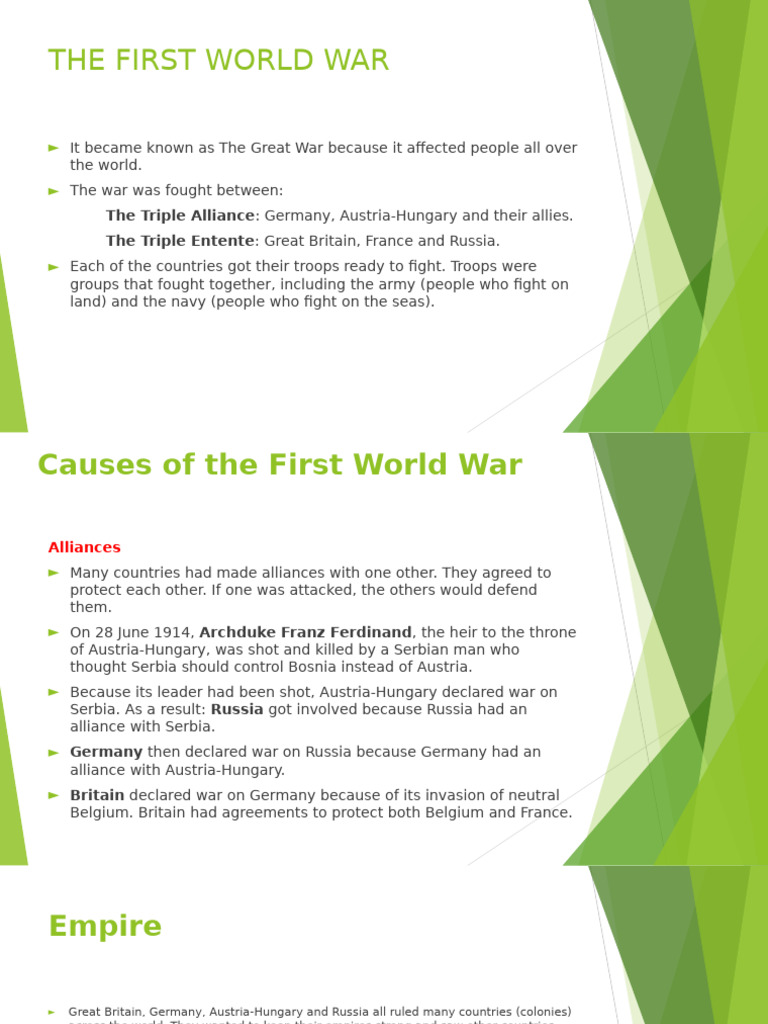The First World War 1 | PDF | Trench Warfare | Austria Hungary