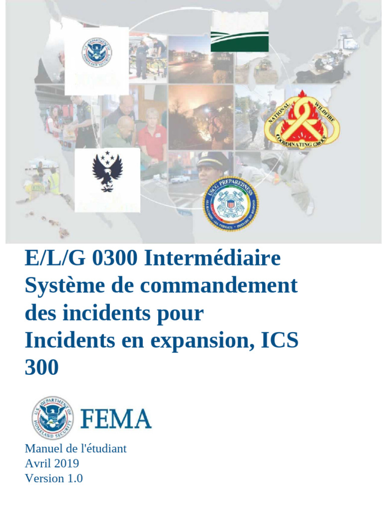 ICS 300 : Manuel de Commandement d'Incidents | PDF