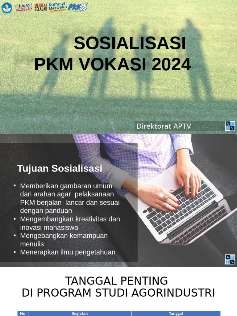 Panduan Sosialisasi PKM Vokasi 2024 | PDF