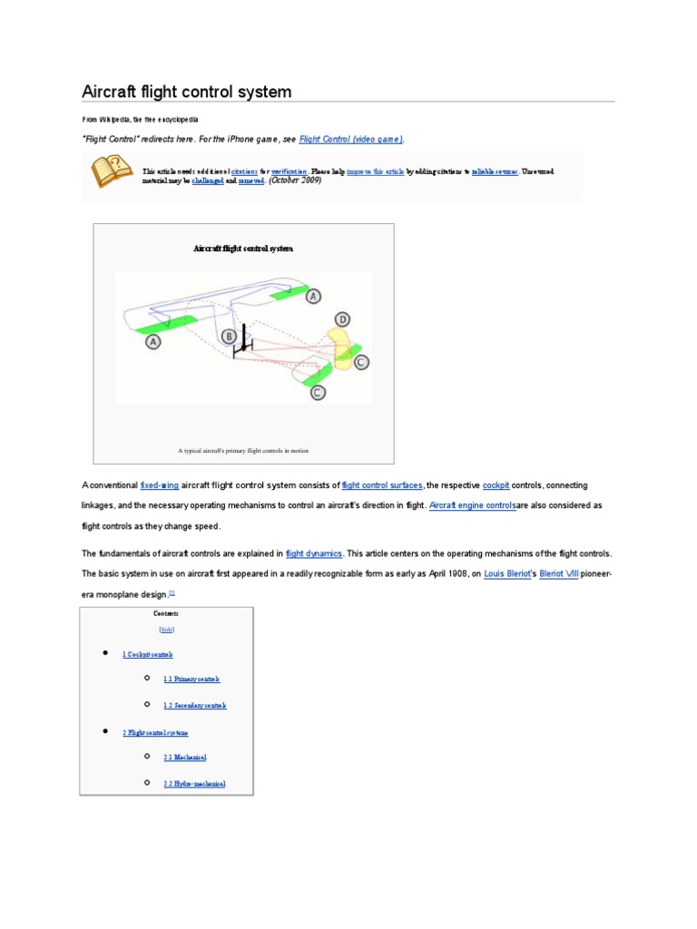 Aircraft Sys & Ins | PDF | Aircraft Flight Control System | Aeronautics