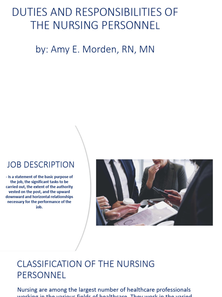 Nursing Personnel Duties and Roles | PDF | Intensive Care Unit | Childbirth