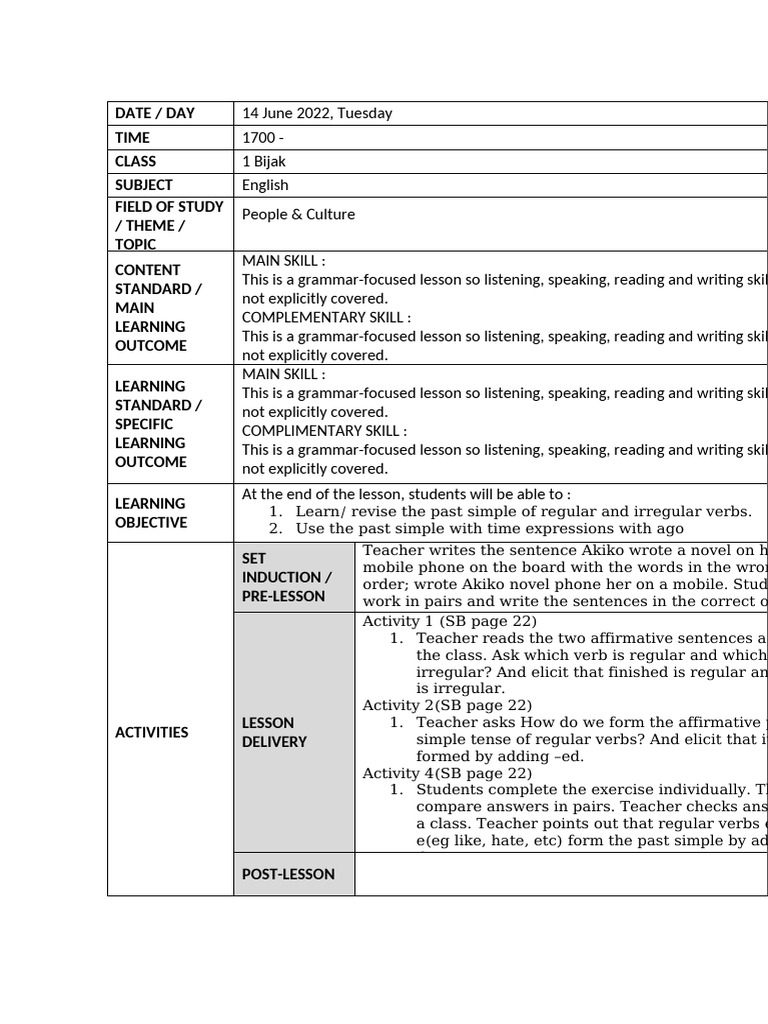 14 june | PDF | Verb | Language Families