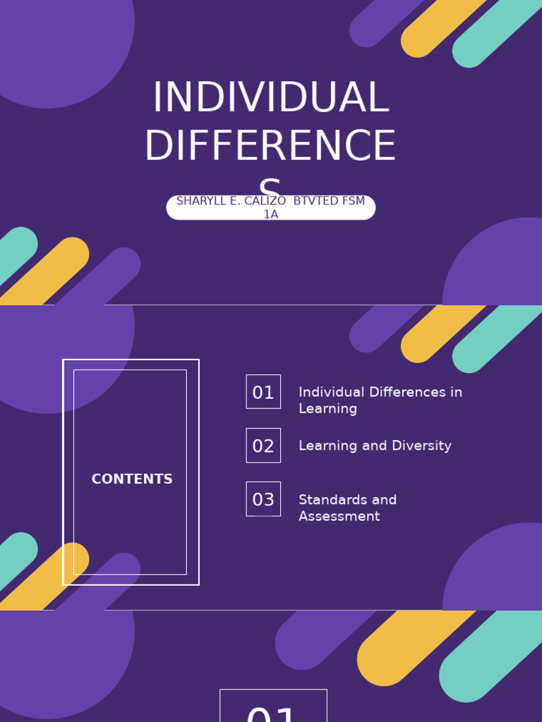 Individual Differences PDF