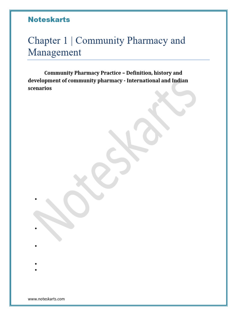 Community Pharmacy Practice Overview | PDF | Medical Prescription ...