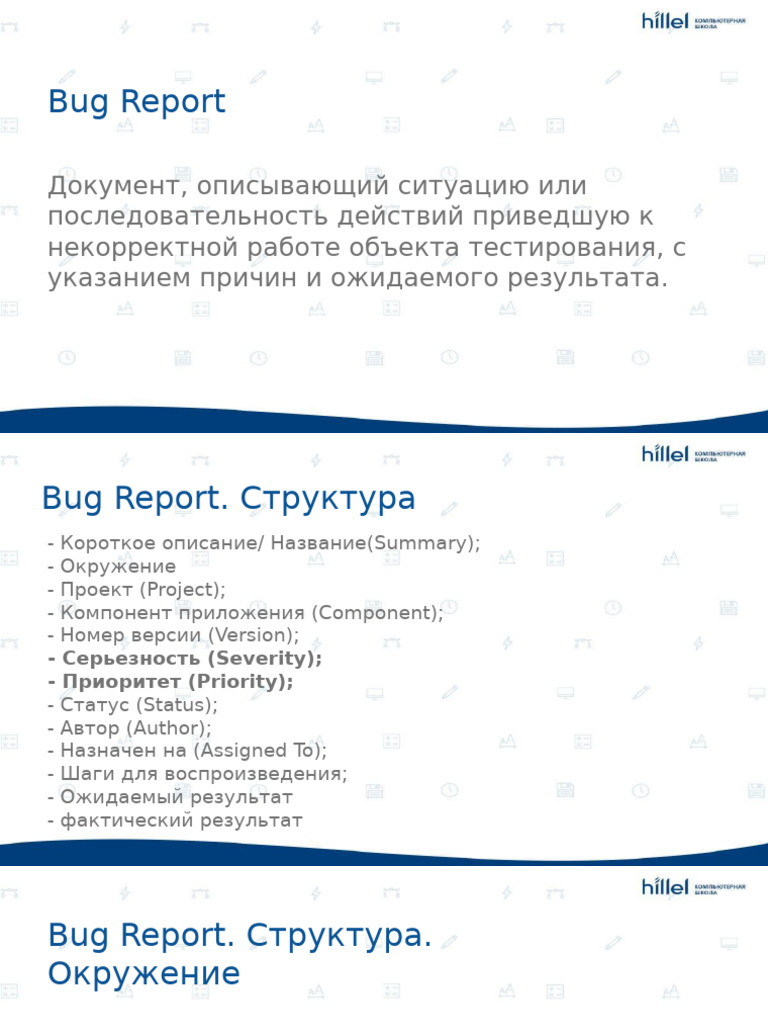 Bug Report | PDF
