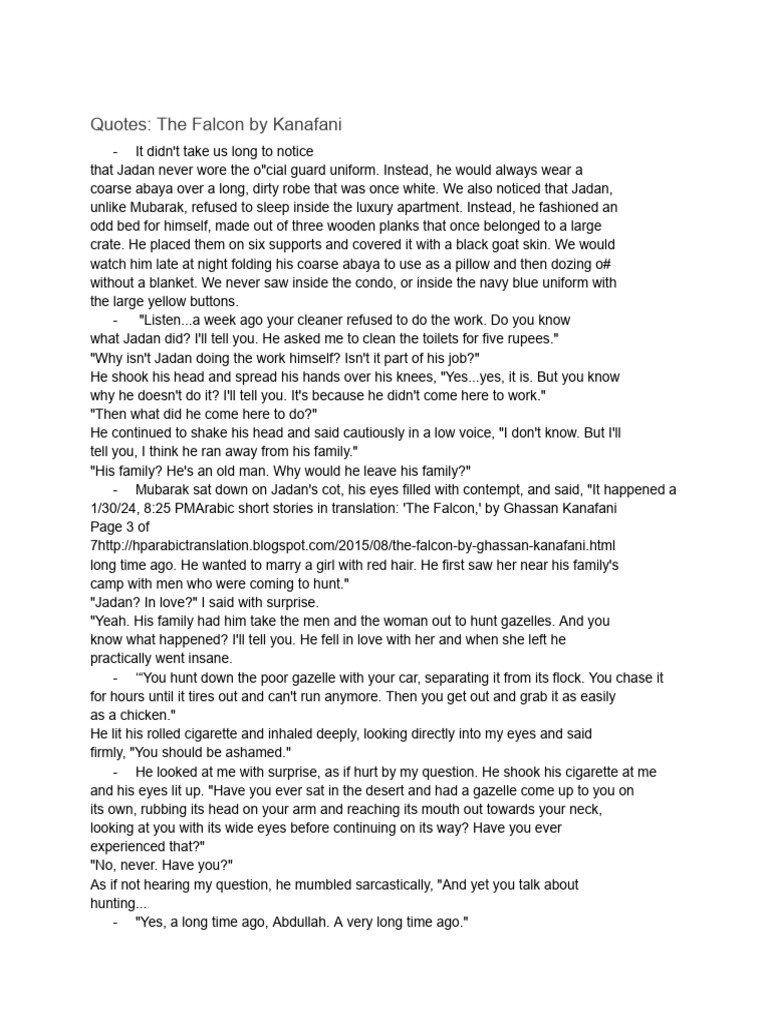 Jacob Outline Podcast International Short Story Notes | PDF