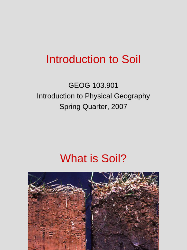 Understanding Soil Composition and Types | PDF | Soil | Natural Environment