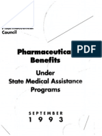 Pharmaceutical Benefits Under State Medical Assistance Programs, 1993