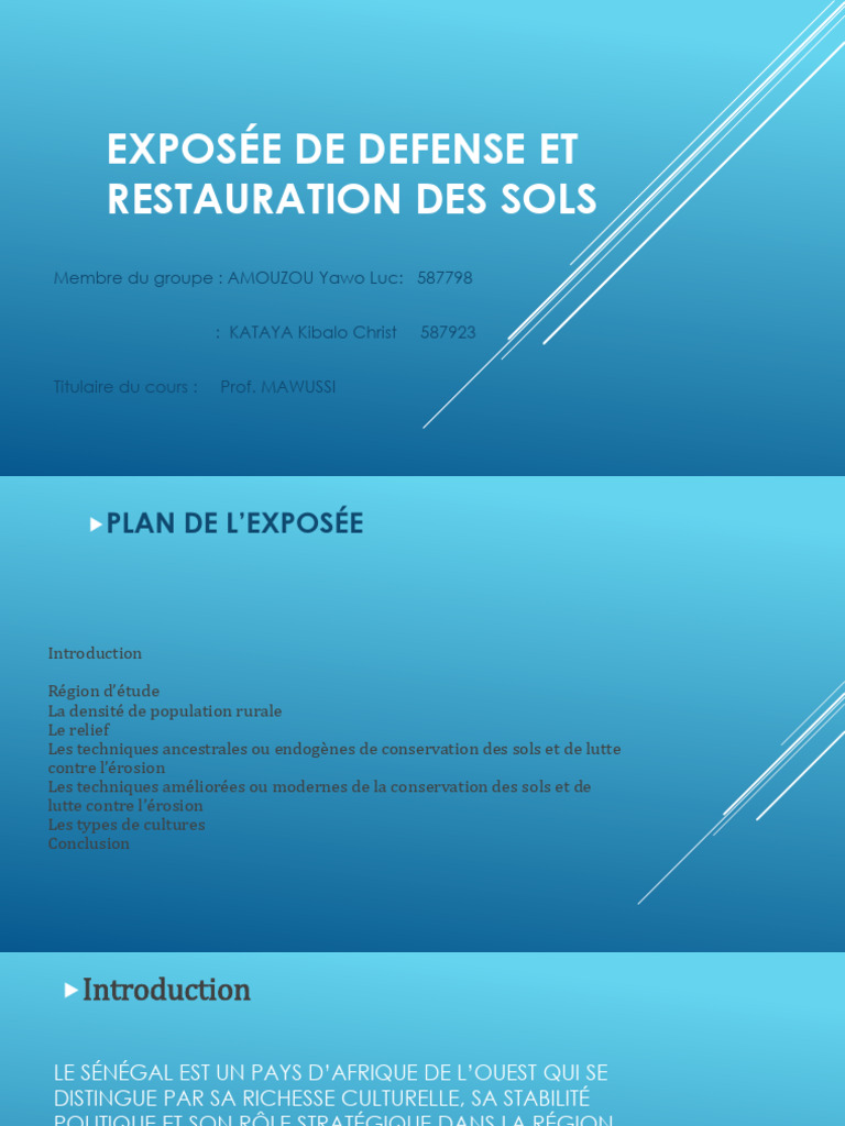 Techniques de conservation des sols au Sénégal | PDF | Sénégal | Gambie