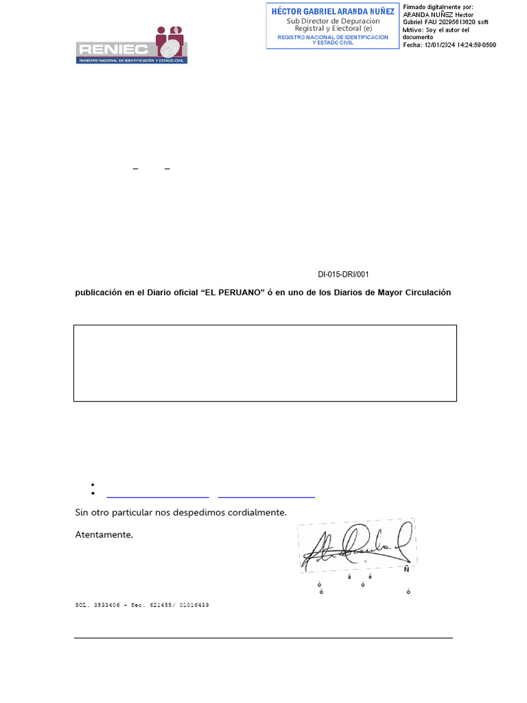 Rectificación de Estado Civil en RENIEC | PDF | Perú