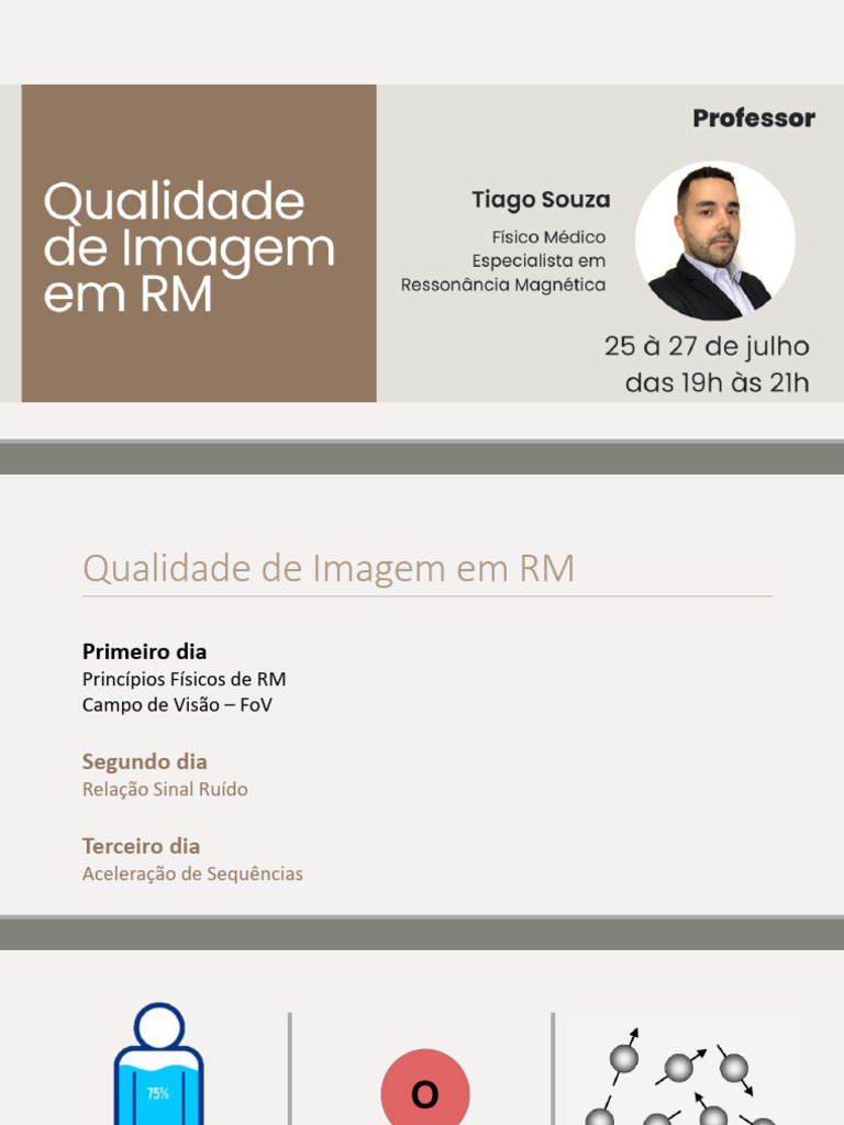Curso de Qualidade de Imagem em RM - Slides Do Curso | PDF | Relação ...