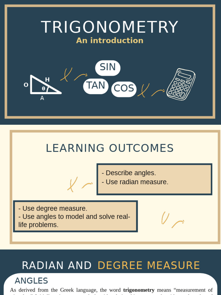 Introduction to Trigonometry | PDF | Angle | Trigonometry