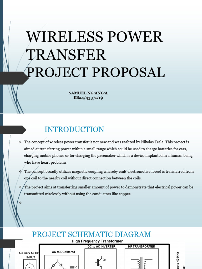 Project Presentation Pdf Inductor Transformer