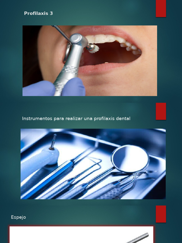 Instrumentos y Materiales para Profilaxis Dental | PDF