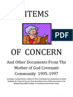 Mother of God Covenant Community - Items That Escaped The Shredder and Other Historical Documents 1995-1997