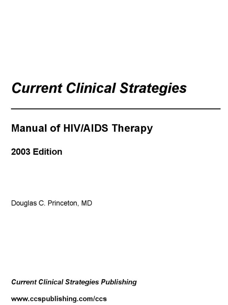 Manual of Hiv Aids | PDF | Management Of Hiv/Aids | Hiv/Aids