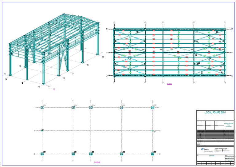 Plans de montage Tekla Structures | PDF
