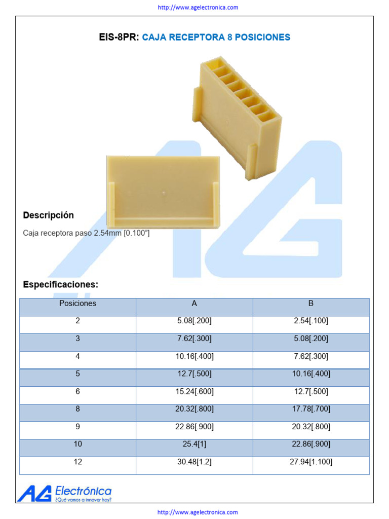 Caja Receptora EIS-8PR 8 Posiciones | PDF