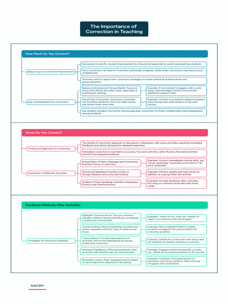 The Importance of Correction in Teaching | PDF | Cognitive Science ...