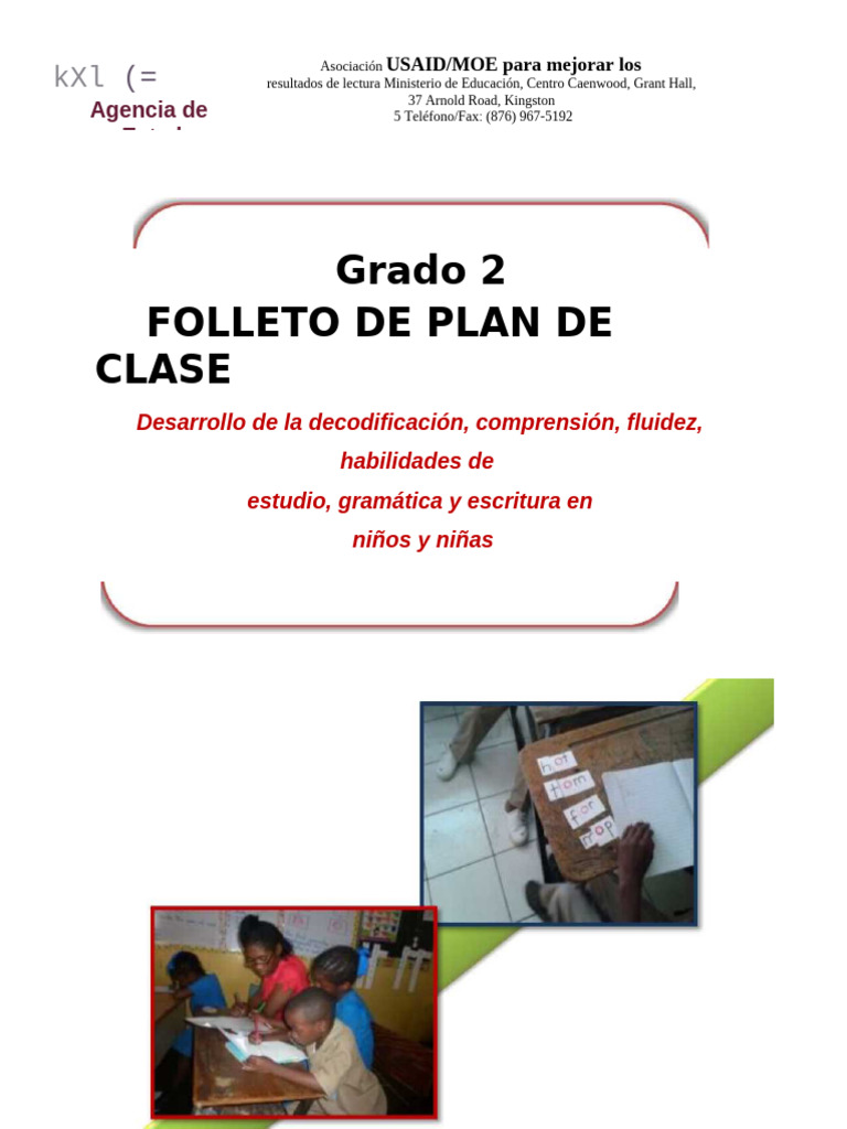 Folleto del Plan de Lecciones para Segundo Grado | PDF | Literatura ...