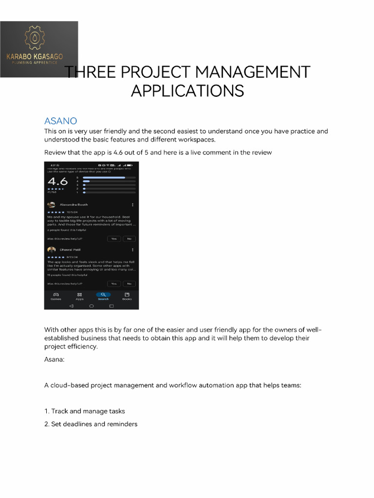 Three Top Management Applications | PDF