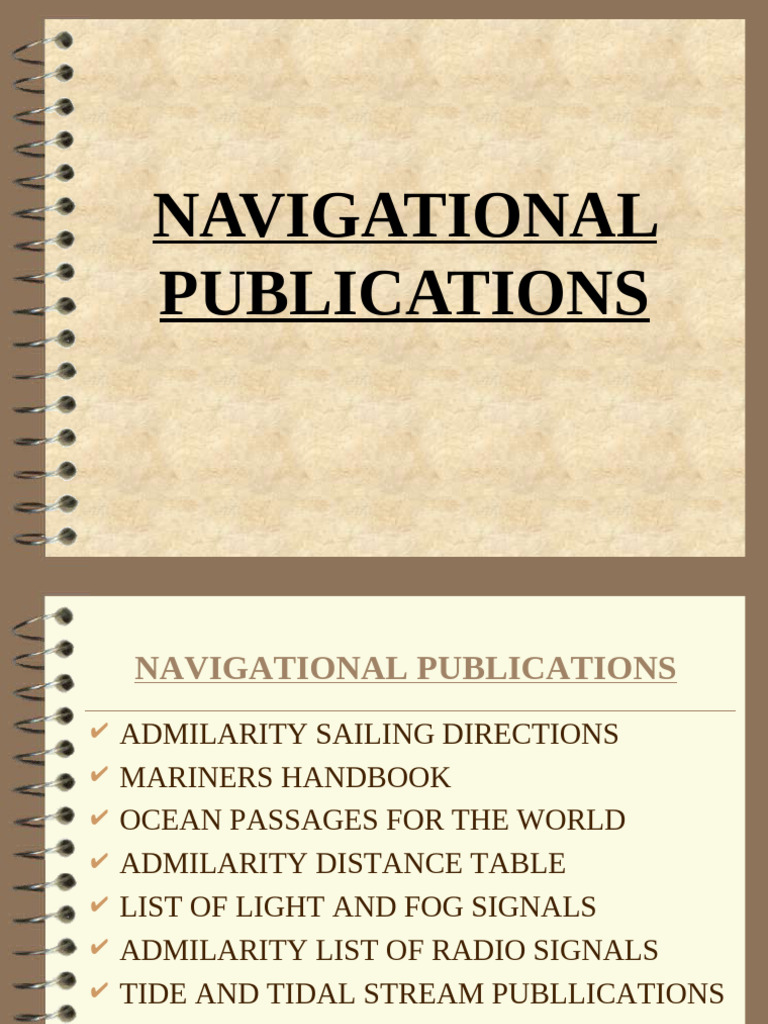 Navigational Publications Overview | PDF | Applied And ...
