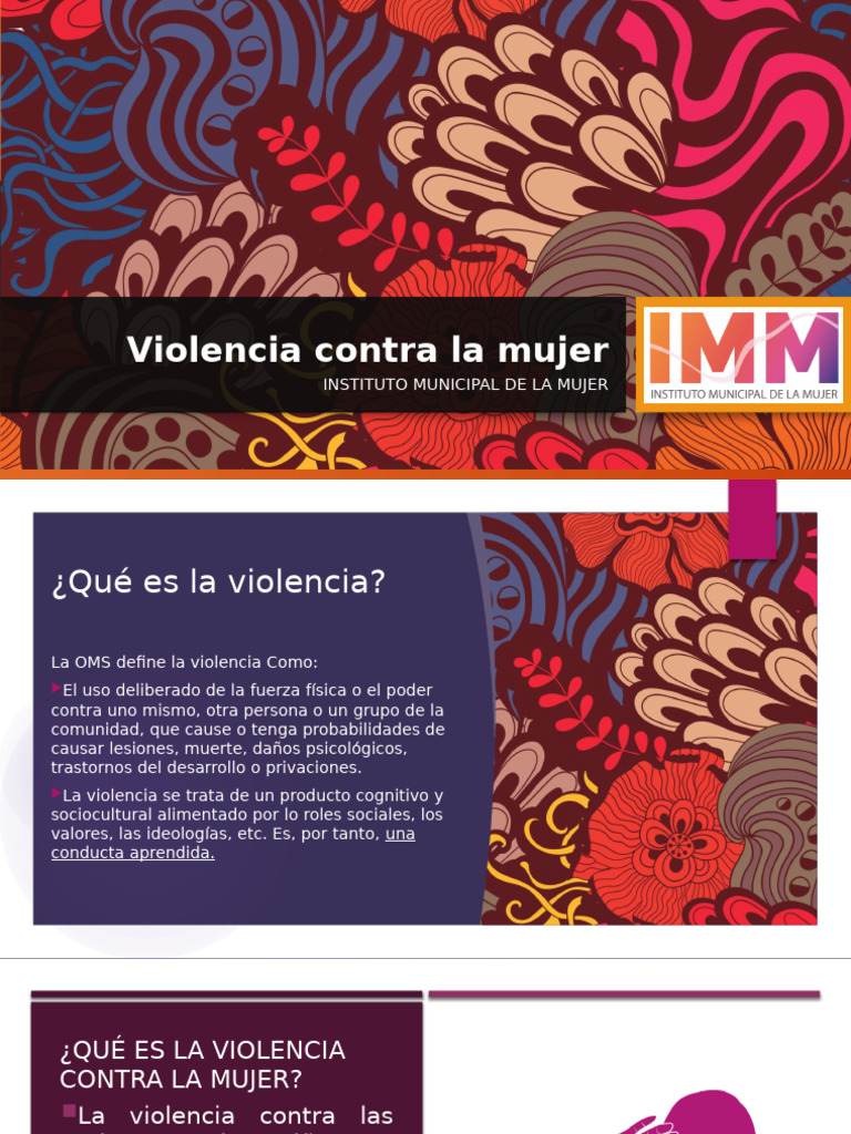 Tipos y Prevención de Violencia contra la Mujer | PDF | Violencia | La ...