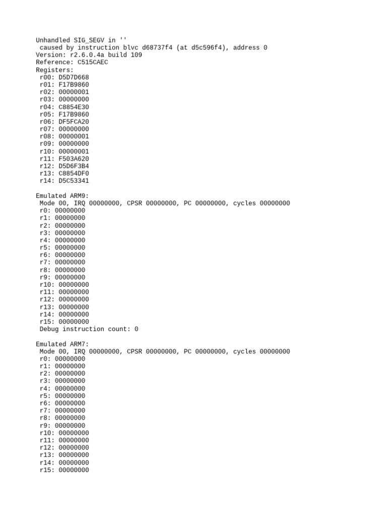 Crash Dump | PDF