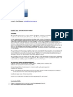 Specialty Finance Analyst Position DescriptionBC