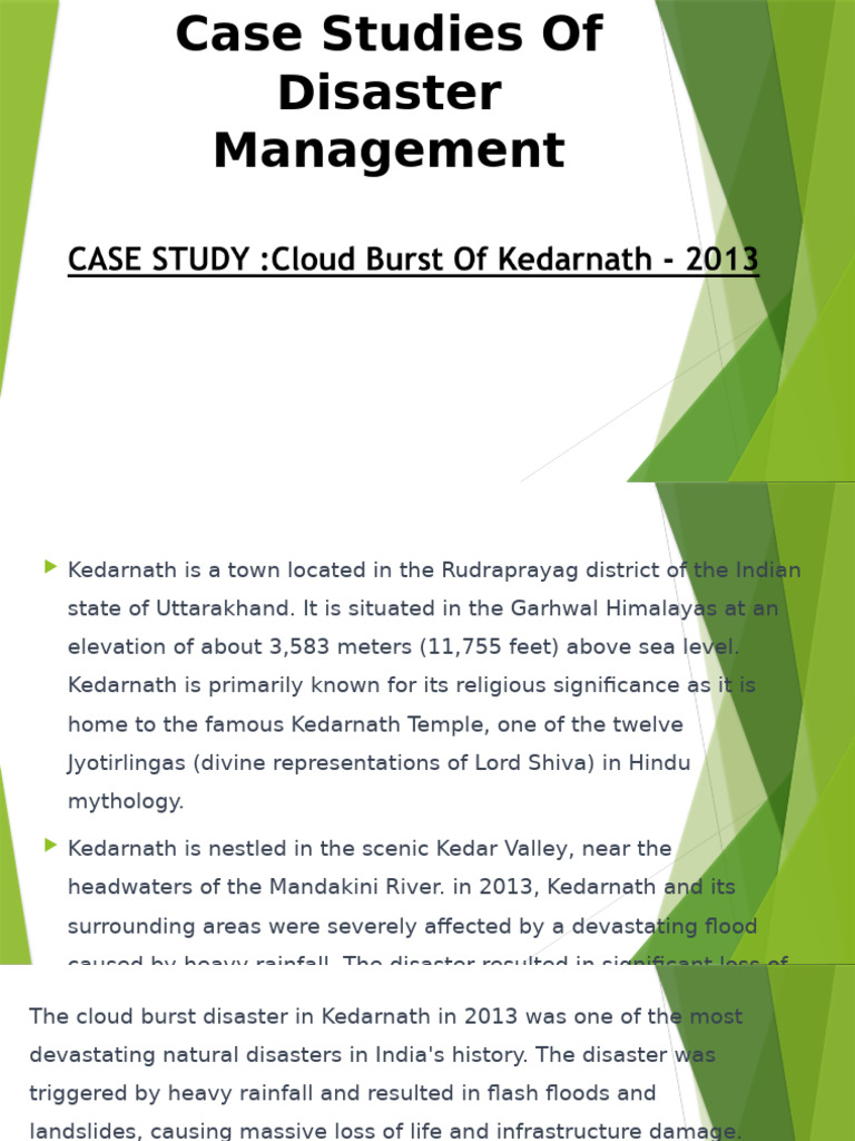 Kedarnath Flood Disaster Management Study | PDF | Natural Hazards ...