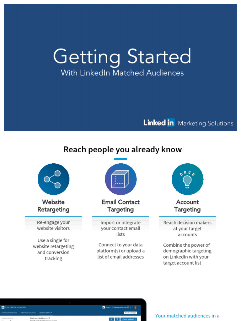LinkedIn Matched Audiences Setup Guide | PDF | Linked In | Websites