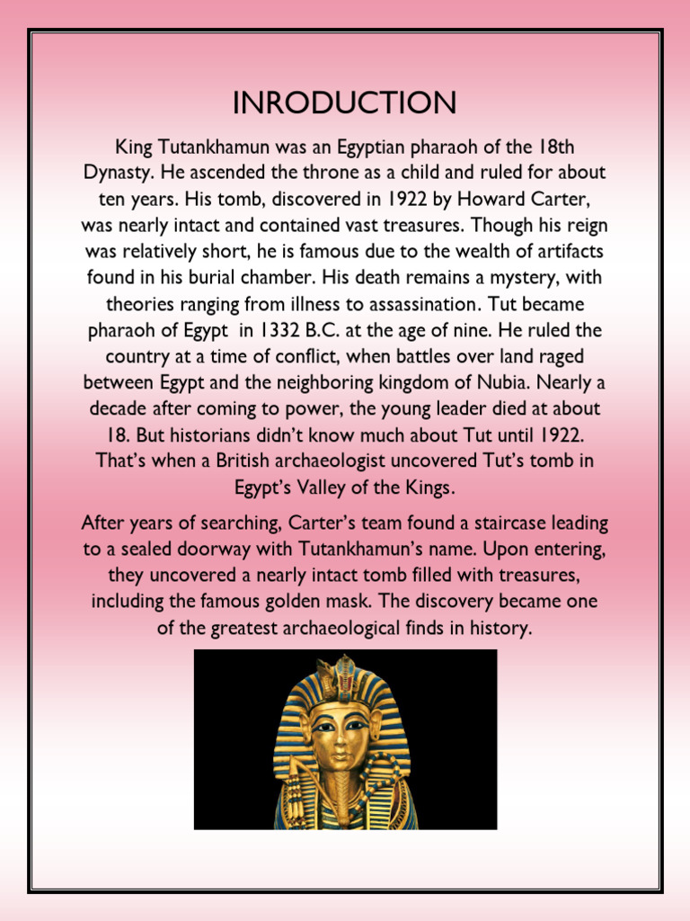 English Project Mummy - 250130 - 191520 | PDF | Tutankhamun | Akhenaten