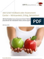 USP-D 360 Feedback versus Assessment Center