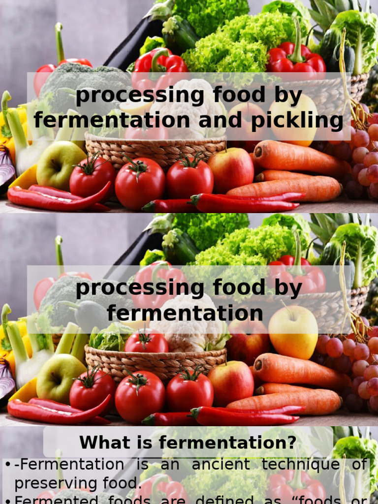 Fermentation And Pickling Techniques Pdf Pickling Fermentation 