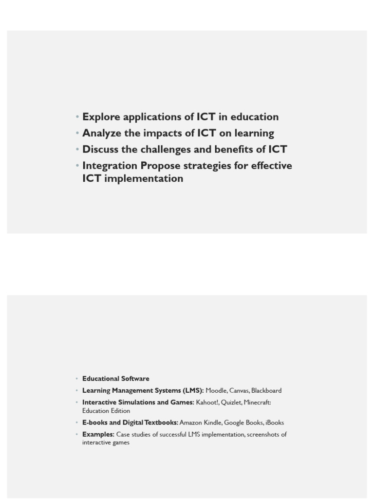 ICT in Education: Benefits and Strategies | PDF | Educational ...