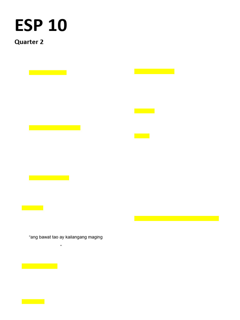 Esp 10 Q2 | PDF