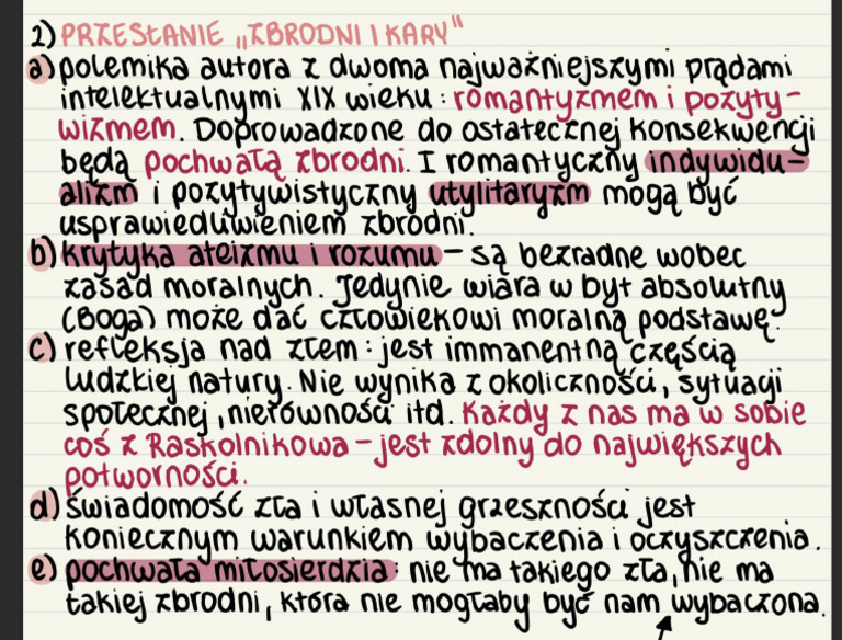 Test Znajomości Zbrodni I Kary przeslanie Zbrodni i kary | PDF