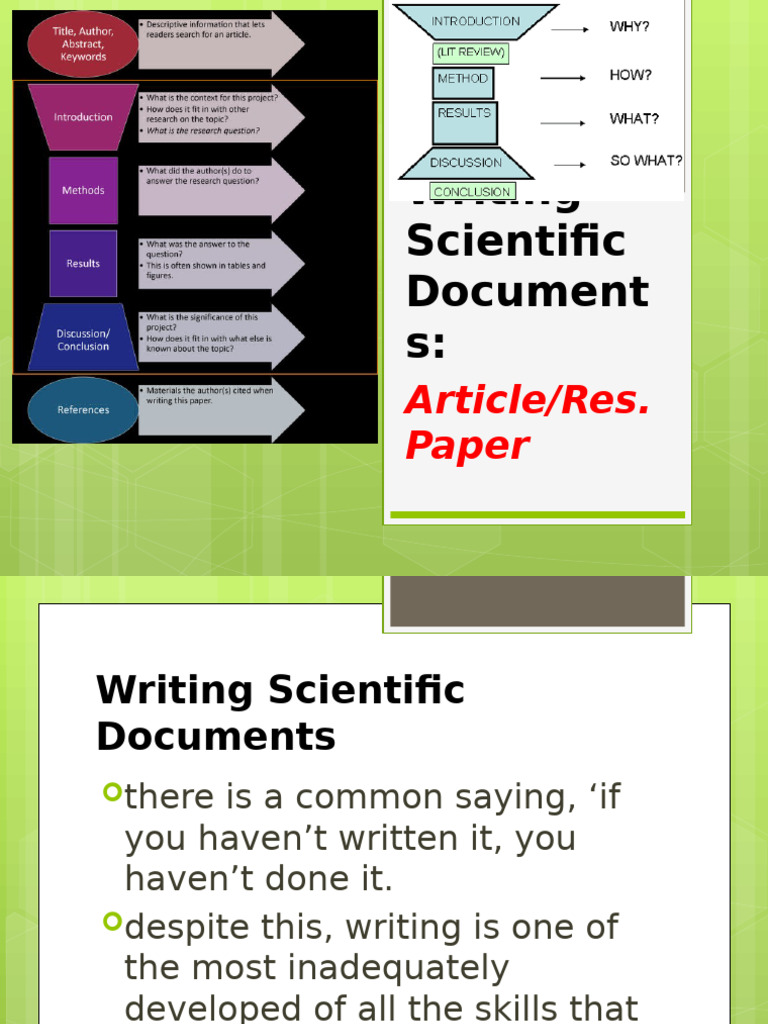 Guide to Writing Scientific Papers | PDF | Abstract (Summary) | Citation