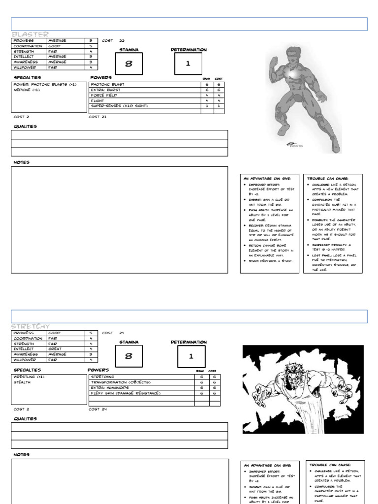 Superhero Character Abilities Guide | PDF