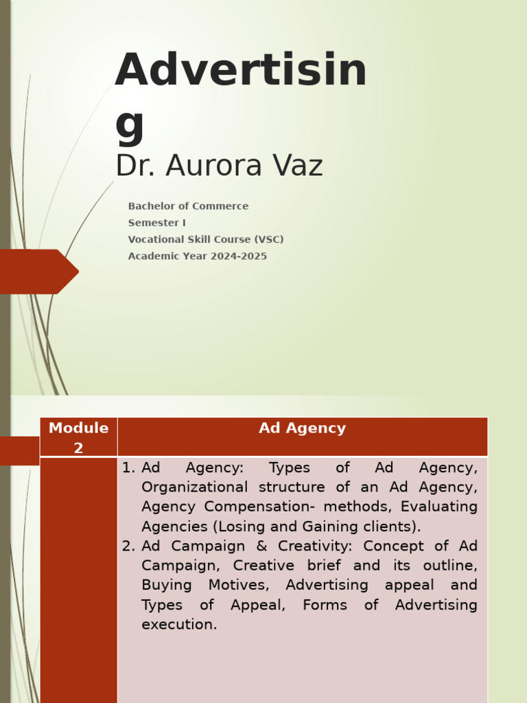 of Advertising Module 2 | PDF | Advertising | Target Audience