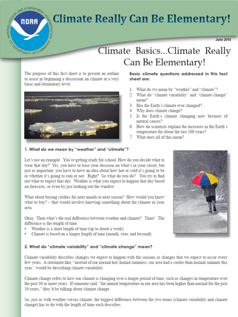 Elementary | PDF | Greenhouse Gas | Climate
