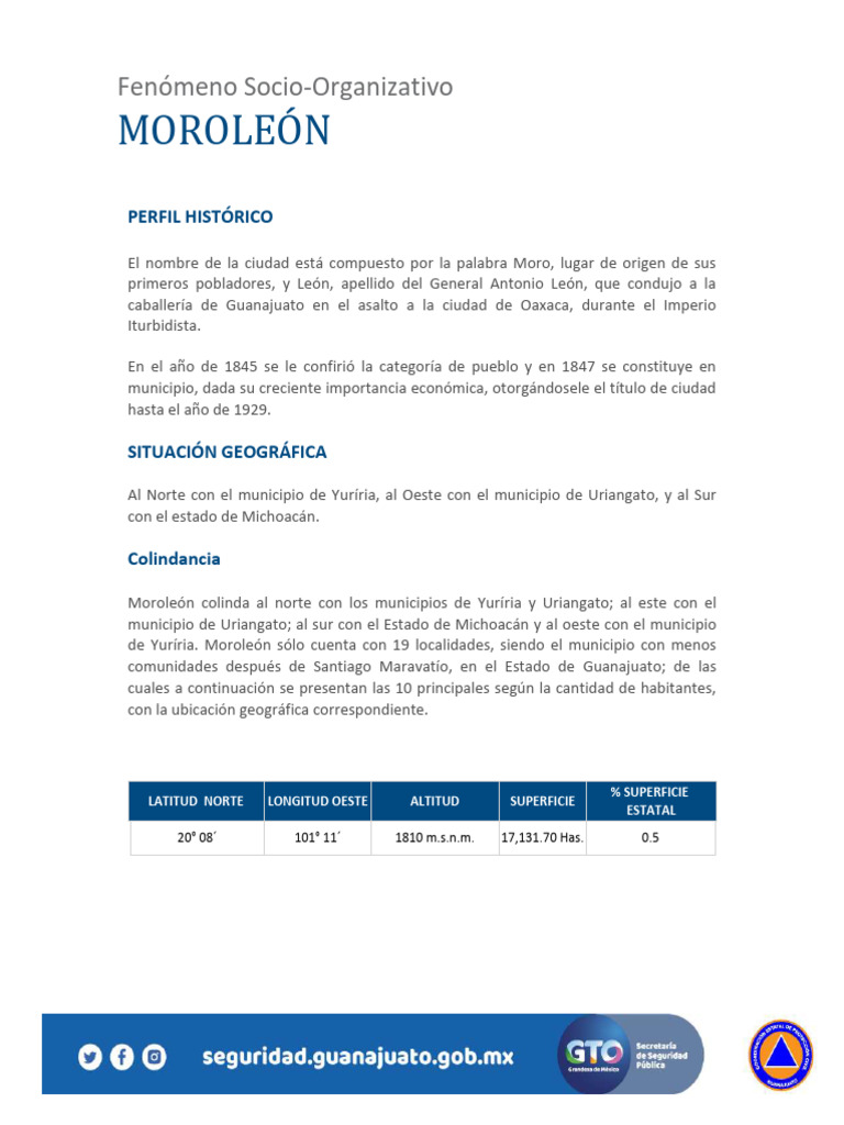 So Moroleon | PDF | Clima templado | Geografía Física