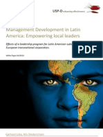 USP-D Management Development in Latin America