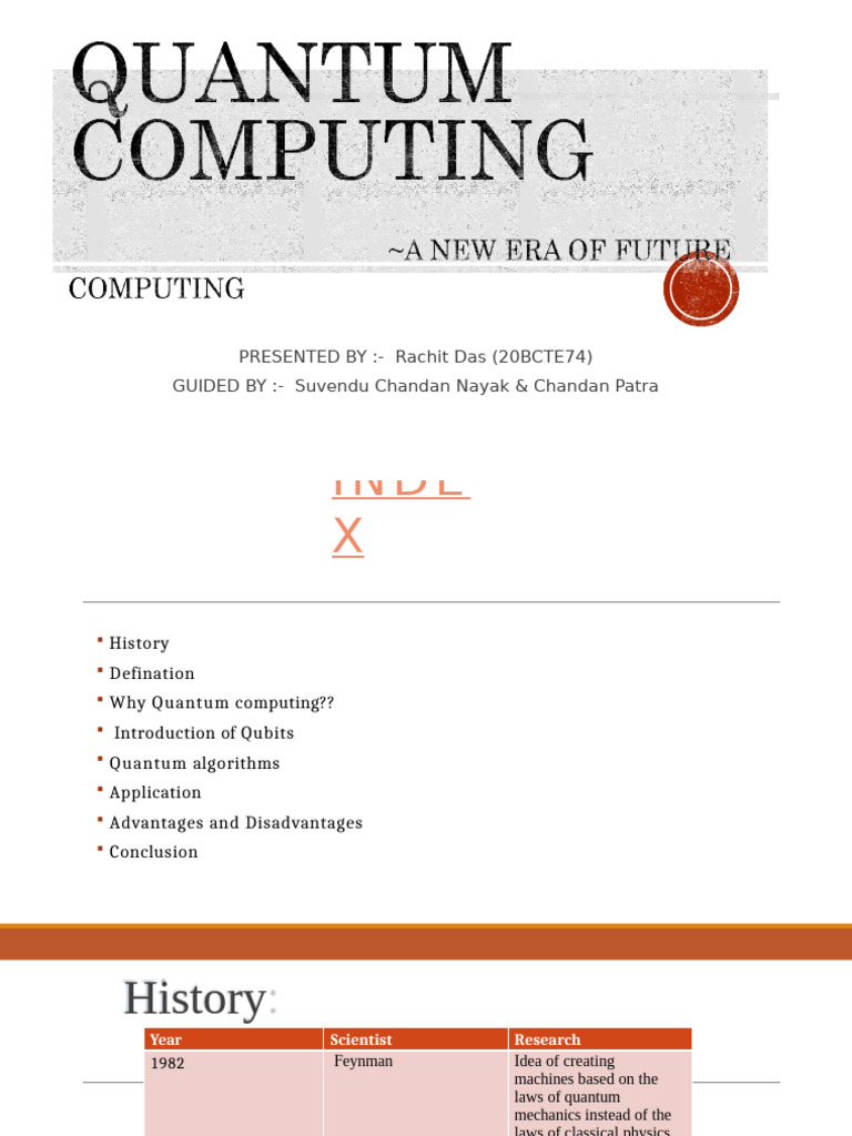 Quantum Computing RD | PDF | Quantum Computing | Computational ...