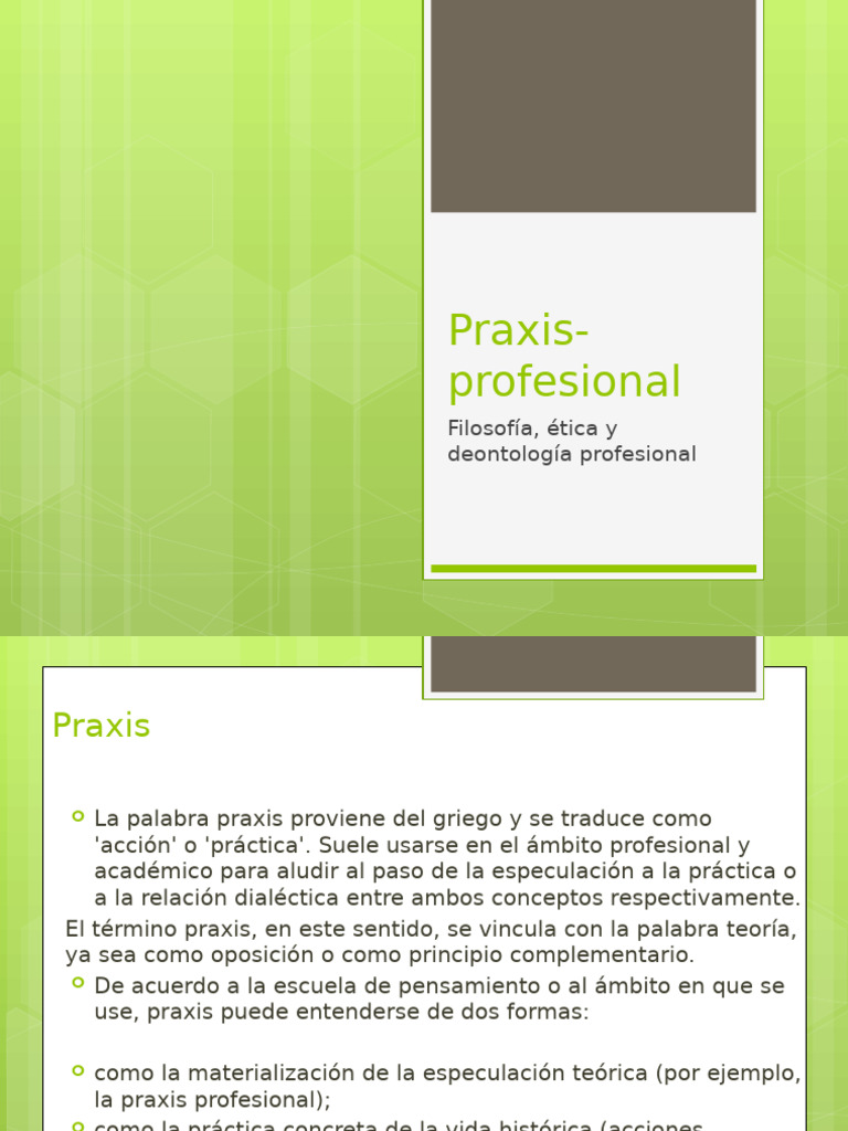 Praxis | PDF | Teoría | Pensamiento