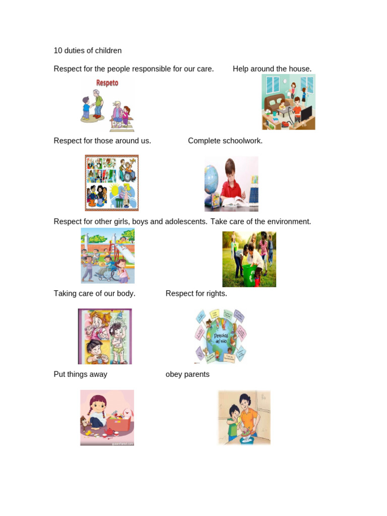 10 Rights and Duties of Children | PDF